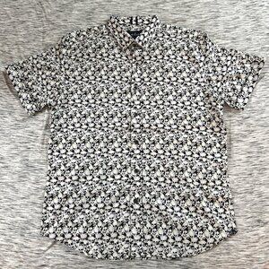 Robert Graham Atami Short Sleeve Cotton Button-Up Shirt (Large)